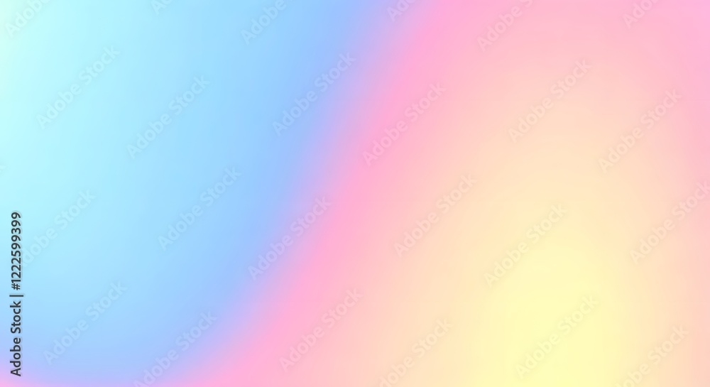 A flowing gradient pastel pelt texture in blue, pink, and yellow, AI Generated A flowing gradient pastel pelt texture in blue, pink, and yellow, AI Generated