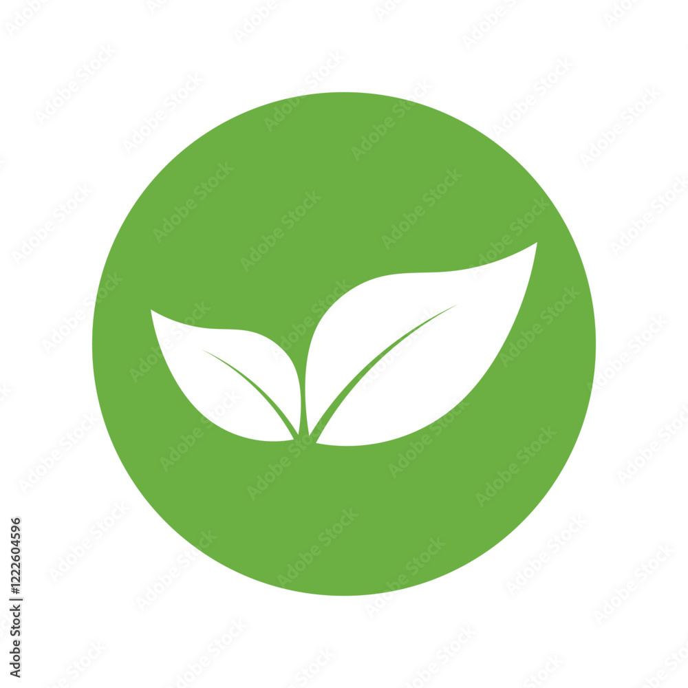 Leaf Logo Icon Graphic Background Template Leaf Logo Icon Graphic Background Template