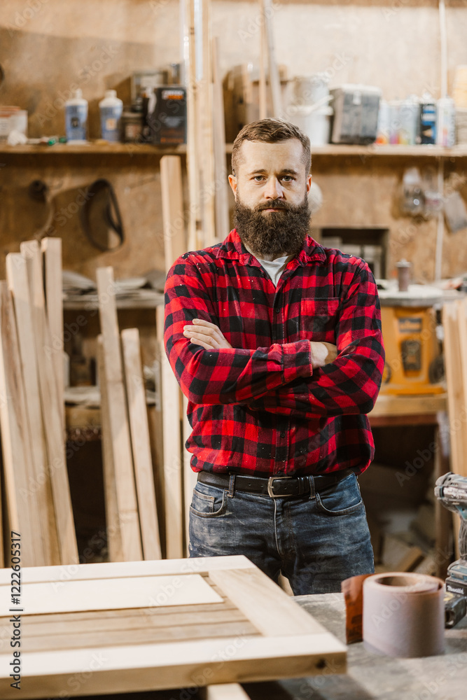 Woodworker in Workshop Woodworker in Workshop