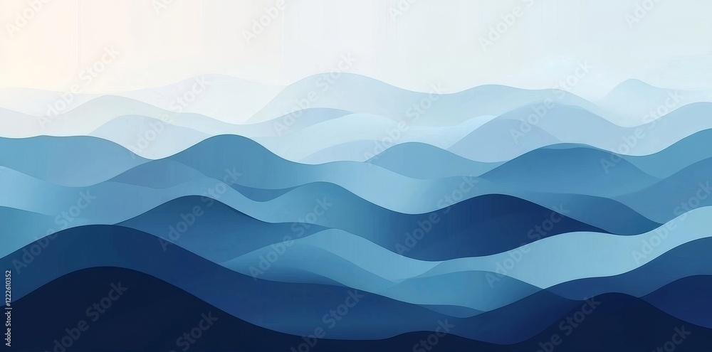 Abstract Blue Background with Blurred Waves for Web and Graphic Projects Abstract Blue Background with Blurred Waves for Web and Graphic Projects