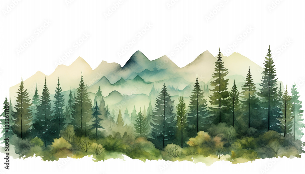 Fototapeta premium landscape with trees
