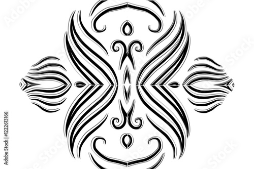 Wallpaper Mural Beautiful classic design colourful background with flower leaf line art pattern of indonesian culture traditional batik	 Torontodigital.ca