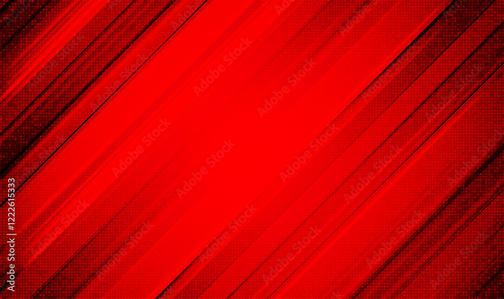 Fototapeta premium Abstract red vector background with stripes