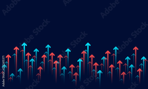 Abstract arrow direction. Technology background. High speed. Hi-tech