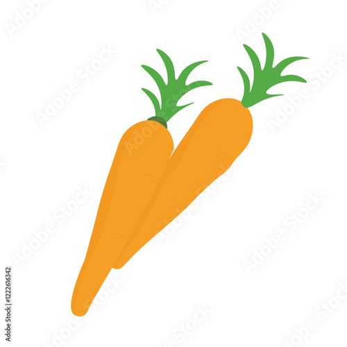 carrots isolated on white background