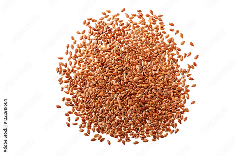 Flax seed on white background. Flax seed on white background.