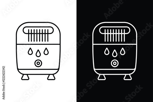 Dehumidifier  icon vector on White Background ,Vector Art Illustration on white background.