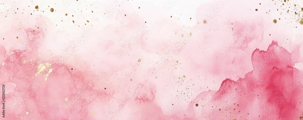 Pink and gold watercolor texture with subtle abstract patterns Pink and gold watercolor texture with subtle abstract patterns