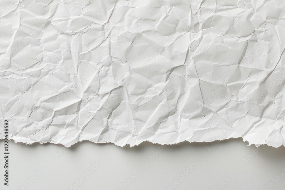 Obraz premium White paper background texture crumpled.