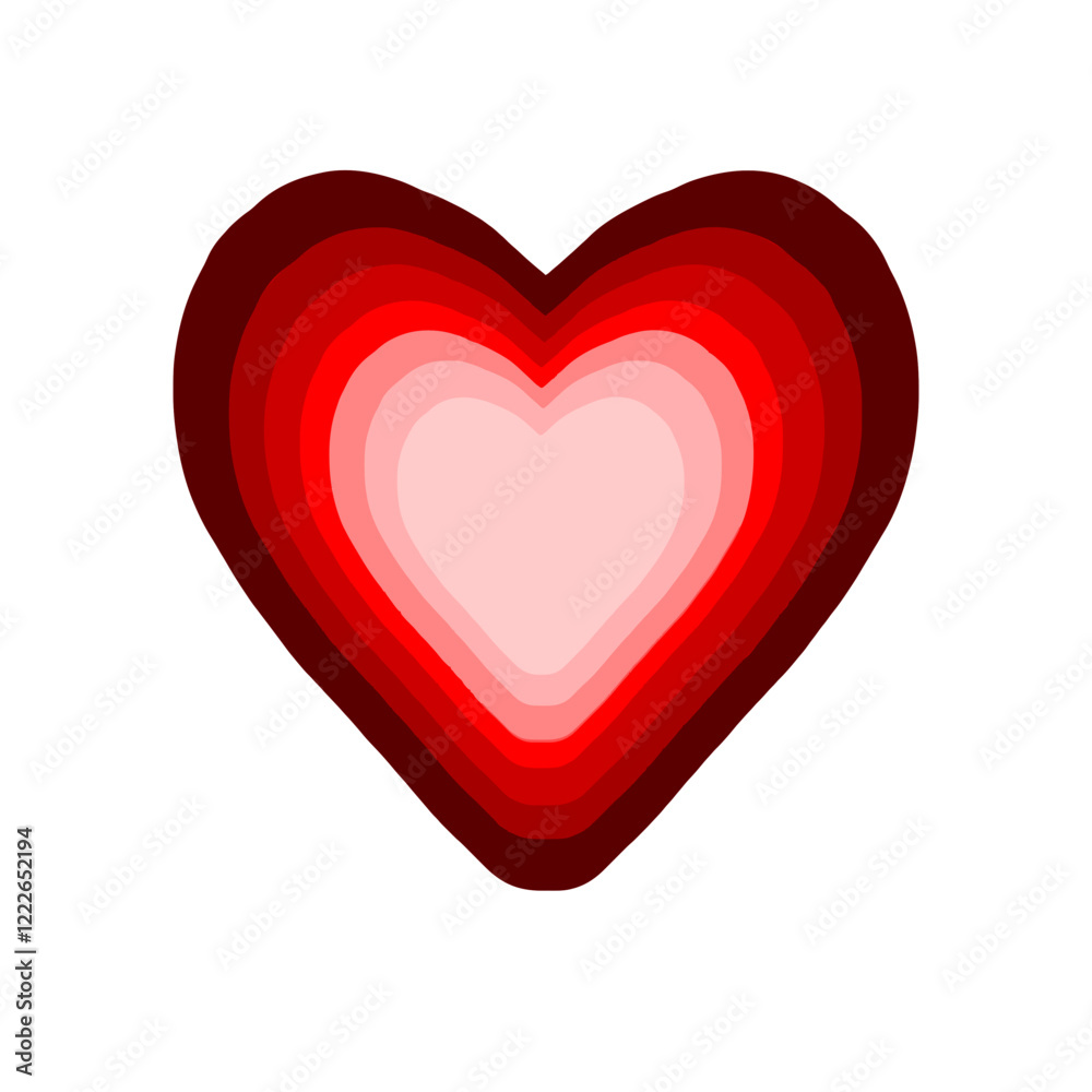Monochrome gradient red heart Monochrome gradient red heart