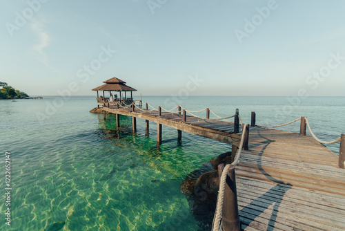 Pier in Ko Kut, Thailand  photo