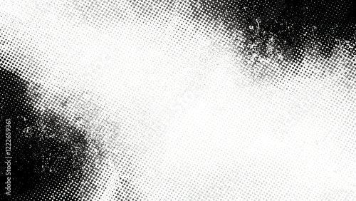 A refined halftone grunge texture ideal for urban environments. This design includes a distressed overlay that forms a grunge background with a gentle textured effect. Vector illustration