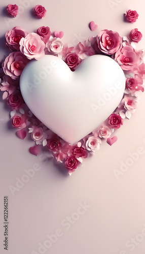love themed valentine's day illustration 