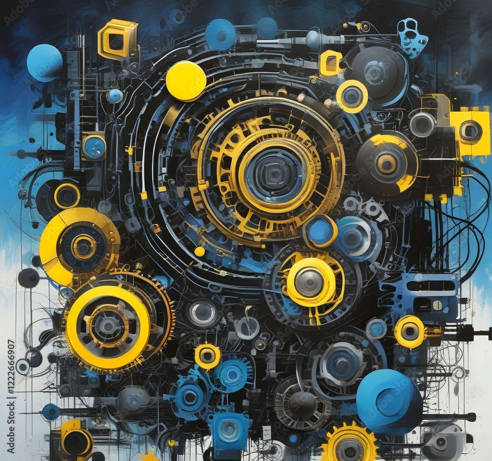 Illustration of abstract technology background. Illustration of abstract technology background.