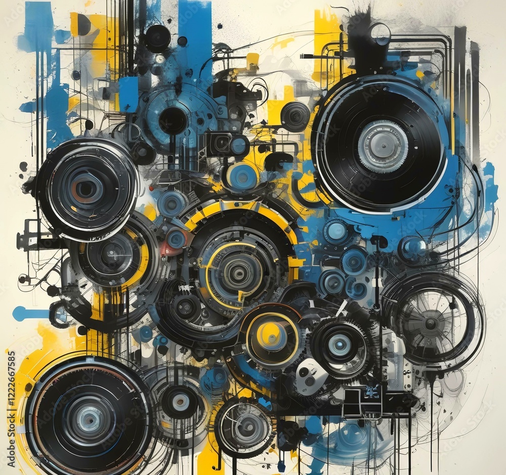 Illustration of abstract technology background. Illustration of abstract technology background.