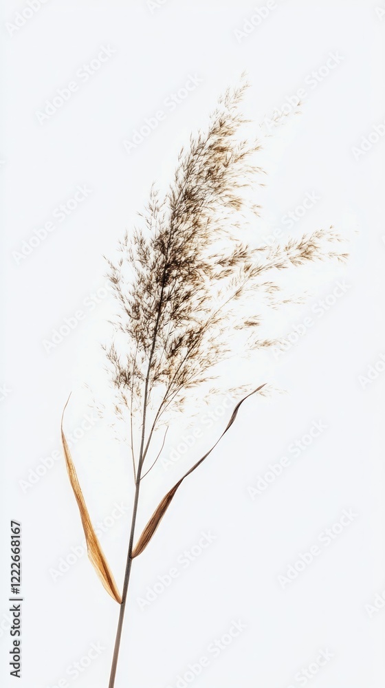 Elegant Dried Plant in Minimalist Style Elegant Dried Plant in Minimalist Style