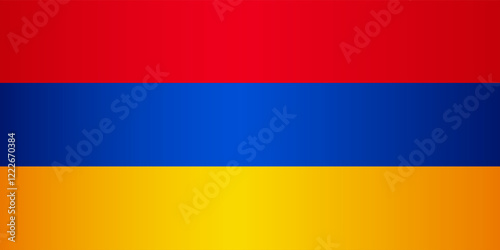 National Flag of the Republic of Armenia. Vector element