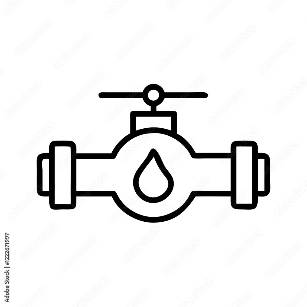 pump illustration, water supply icon, for website, for presentations pump illustration, water supply icon, for website, for presentations