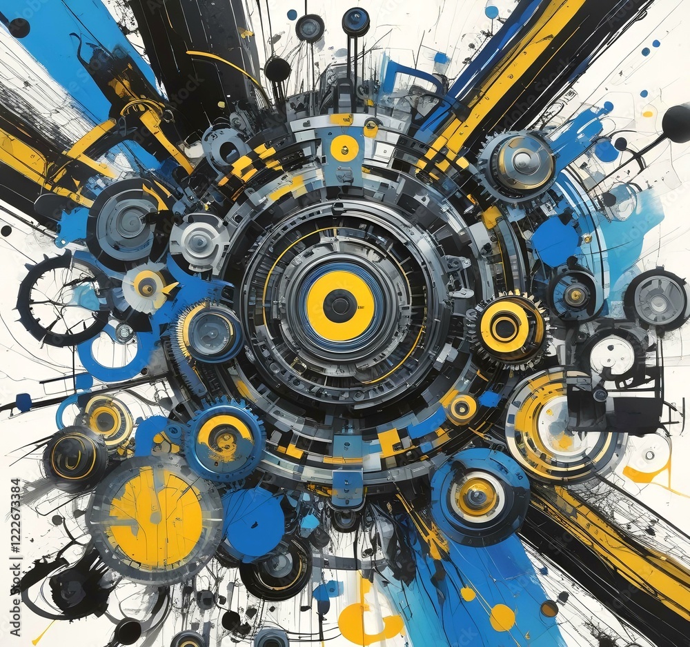 Illustration of abstract technology background. Illustration of abstract technology background.