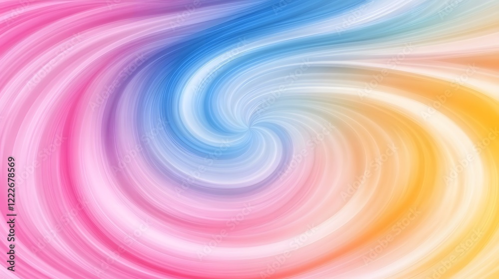 Fototapeta premium Abstract Swirling Rainbow Vortex Colorful Background