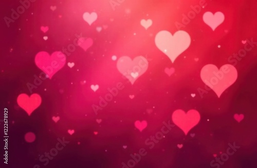 A vibrant abstract background of deep reds and soft pastels blending together in a smooth gradient. Valentine's day