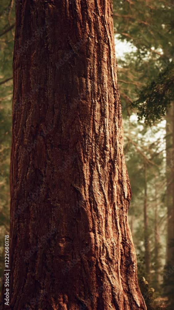 giant sequoias in redwood forest giant sequoias in redwood forest