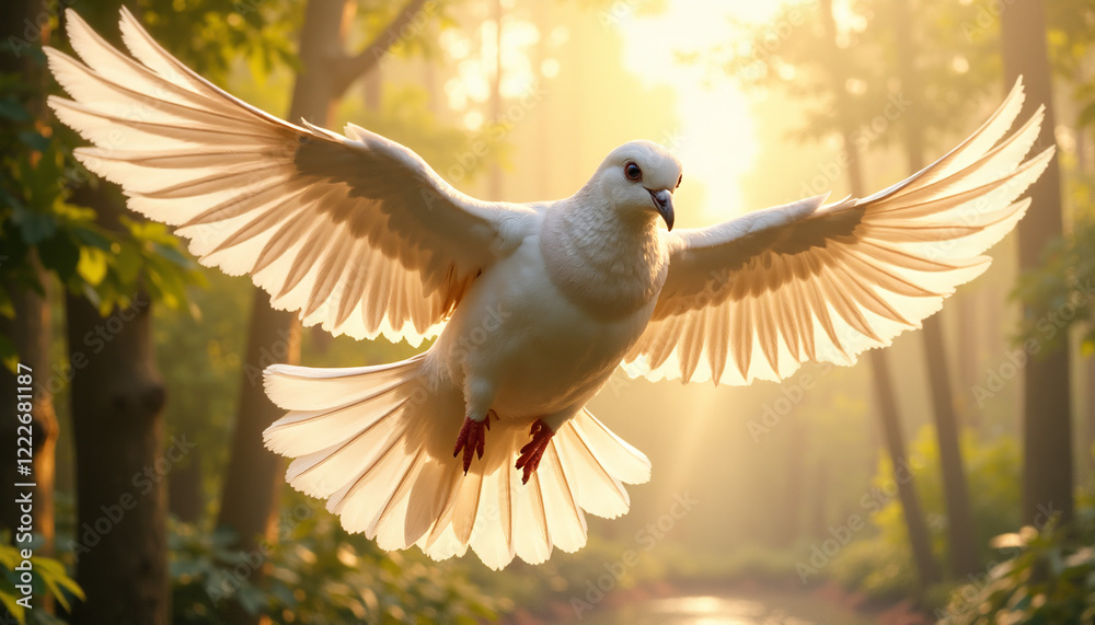 Obraz premium dove in flight
