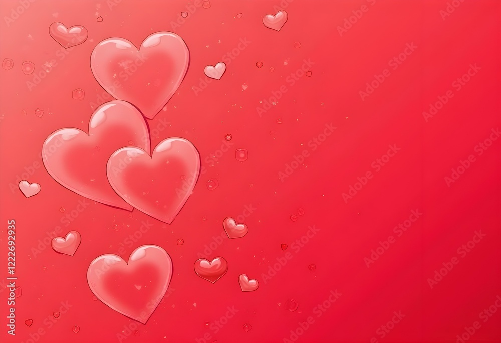 Red background with hearts on it Red background with hearts on it