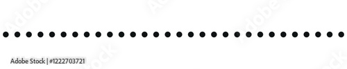 Simple dotted line divider vector