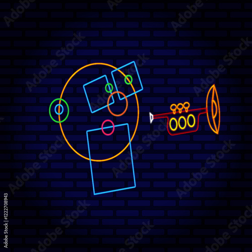 Trumpeter
Jazz, neon sign in a bar. Music, Saxophone, Improvisation, Orchestra.