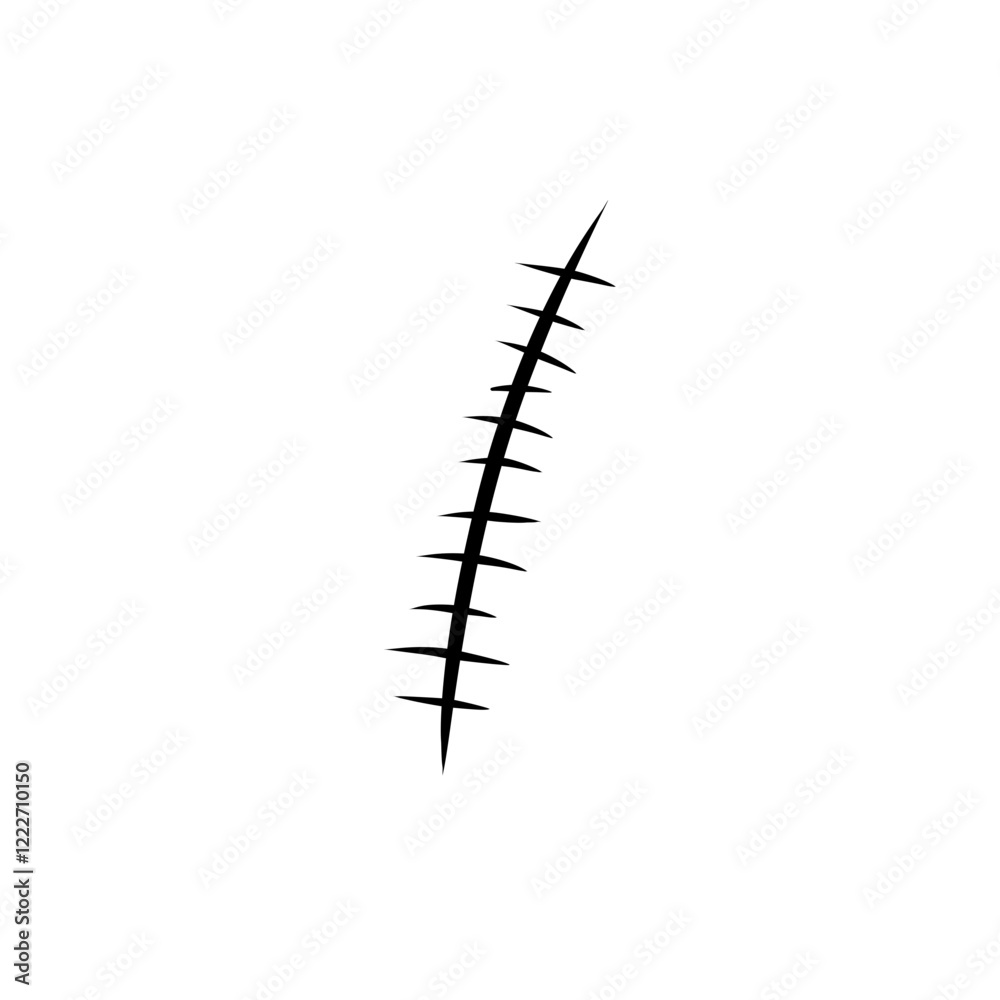 Hand drawn scar set Hand drawn scar set
