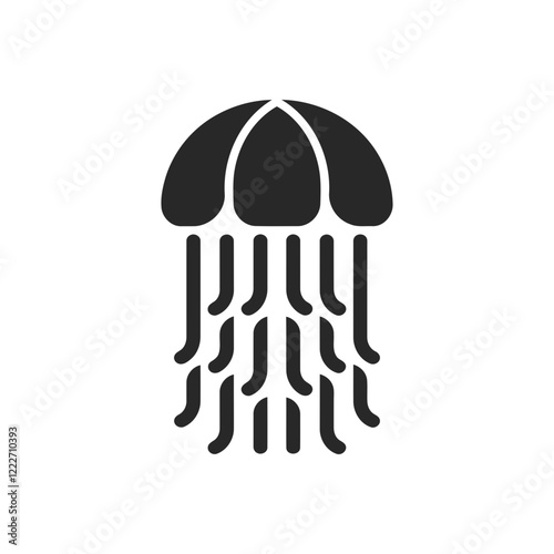 Jellyfish Tentacle Design Icon