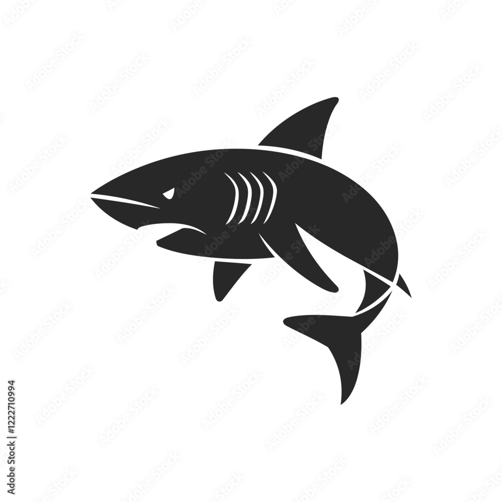 Fototapeta premium Dynamic Shark Icon
