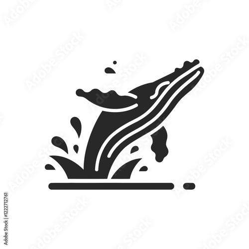 Whale Breach Icon