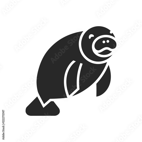 Manatee Pose Icon