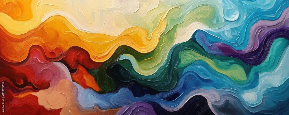 Vibrant abstract swirling colors in motion and harmony Vibrant abstract swirling colors in motion and harmony