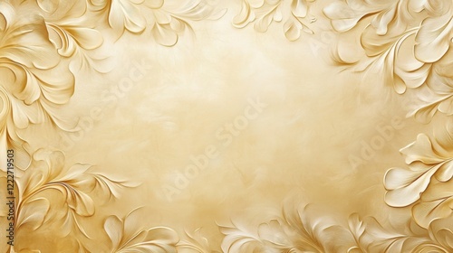 Wallpaper Mural A luxurious wallpaper design featuring a shimmering gold texture with soft glowing highlights Torontodigital.ca