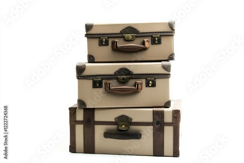 Stacked adventure boxes ready for exploration with vintage charm and sturdy craftsmanship perfect for outdoor escapades