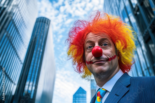 Business Clown in the City
