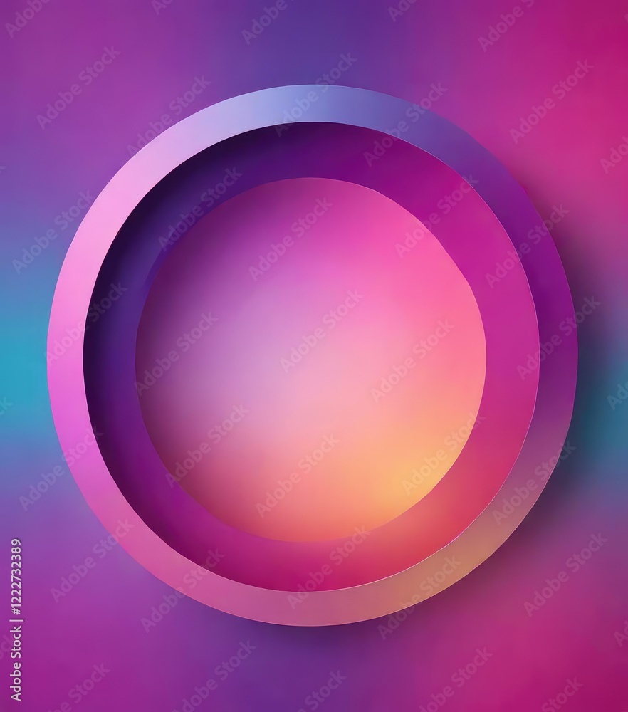 Obraz premium Gradient geometric shape background with a dynamic circle animation, gradient colors, geometric shapes