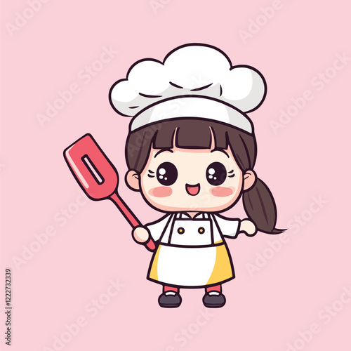 Cartoon chef vector illustration