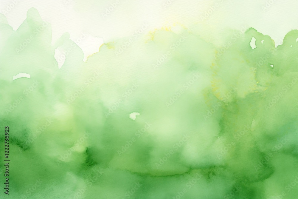 Fototapeta premium Green watercolor background backgrounds paint abstract.