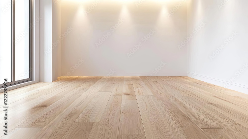 Minimalist home concept. A spacious, empty room with wooden flooring and bright white walls, ready for design. Minimalist home concept. A spacious, empty room with wooden flooring and bright white walls, ready for design.