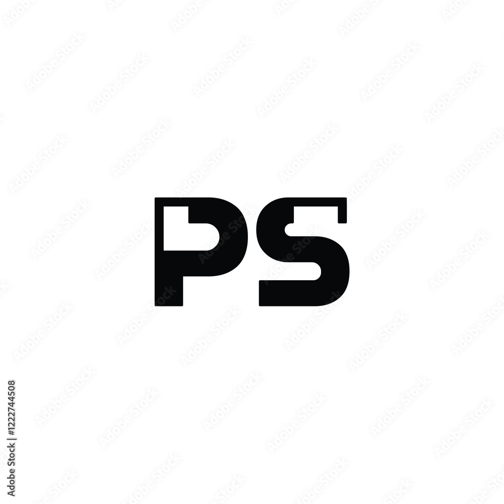 PS monogram logo design letter text name symbol monochrome logotype alphabet character simple logo PS monogram logo design letter text name symbol monochrome logotype alphabet character simple logo