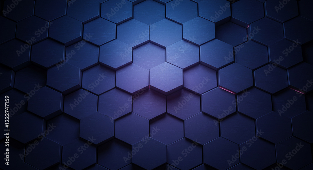Abstract background hexagon pattern with glowing lights Abstract background hexagon pattern with glowing lights