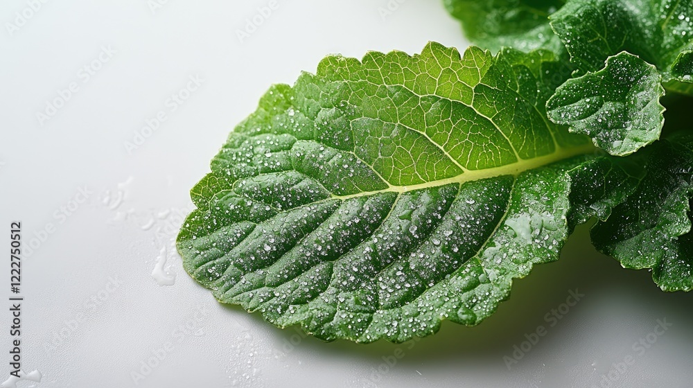 A single leaf of kale, vibrant green, featuring a frilly edge and a textured surface, A single leaf of kale, vibrant green, featuring a frilly edge and a textured surface,