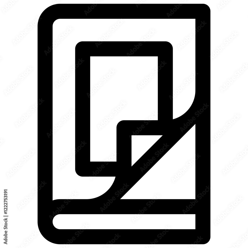 Magazine. Editable stroke vector icon. Magazine. Editable stroke vector icon.