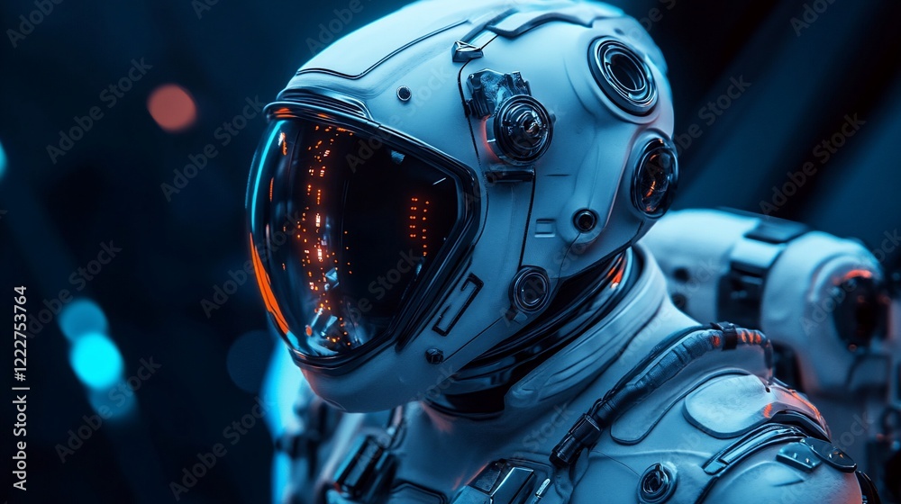 Astronaut's Visor: A Glimpse into the Cosmos Astronaut's Visor: A Glimpse into the Cosmos