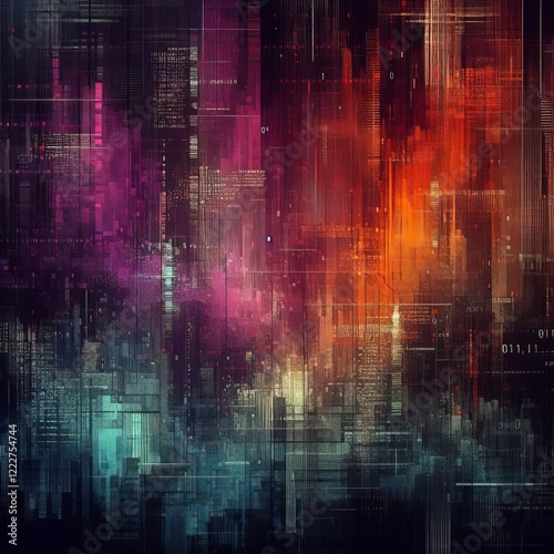 Wallpaper Mural abstract representation of data or code
 Torontodigital.ca