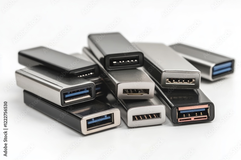 A Collection of Modern USB Ports: A Detailed Look at Technological Connections A Collection of Modern USB Ports: A Detailed Look at Technological Connections